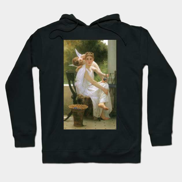 Work Interrupted by Bouguereau Hoodie by MasterpieceCafe